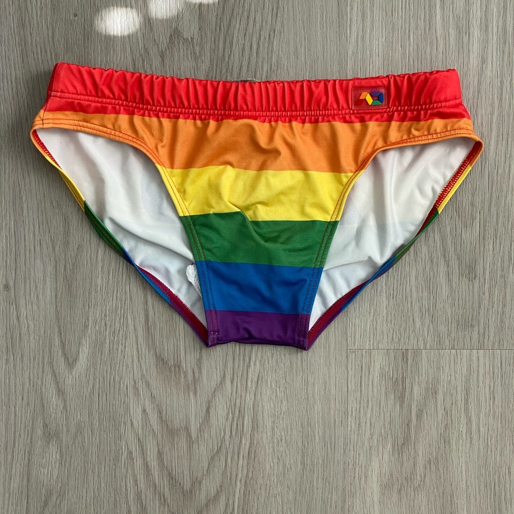 Rainbow pride speedo